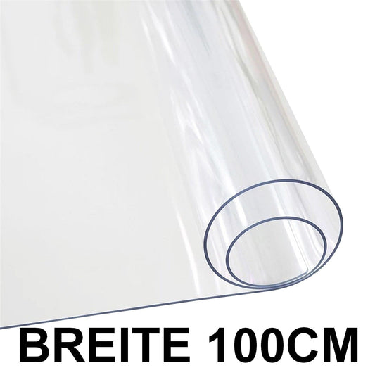 Transparente Tischfolie - Breite: 100cm