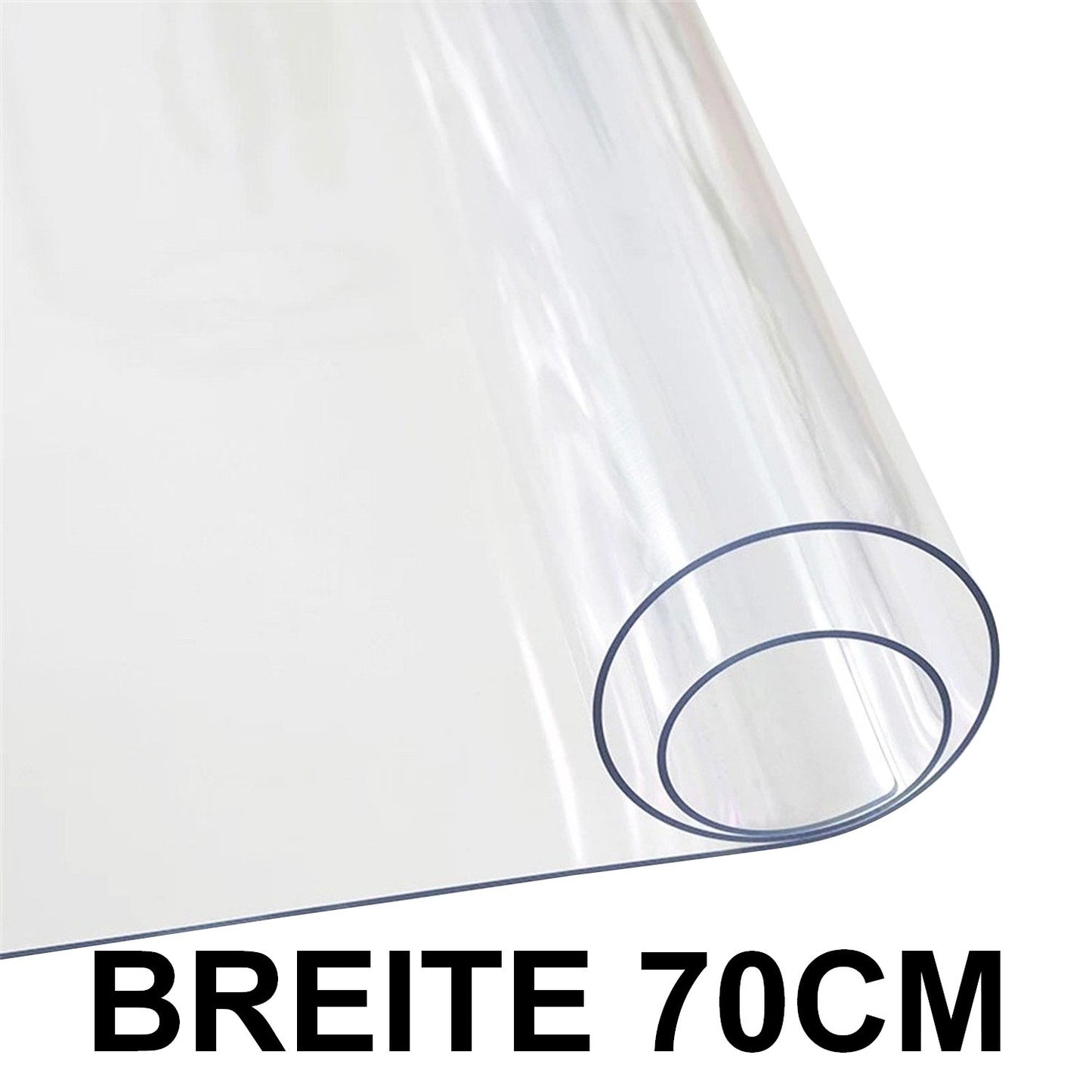 Transparente Tischfolie - Breite: 70cm