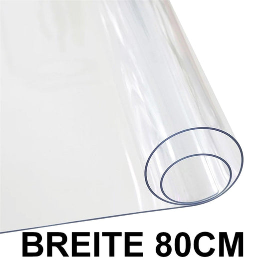 Transparente Tischfolie - Breite: 80cm